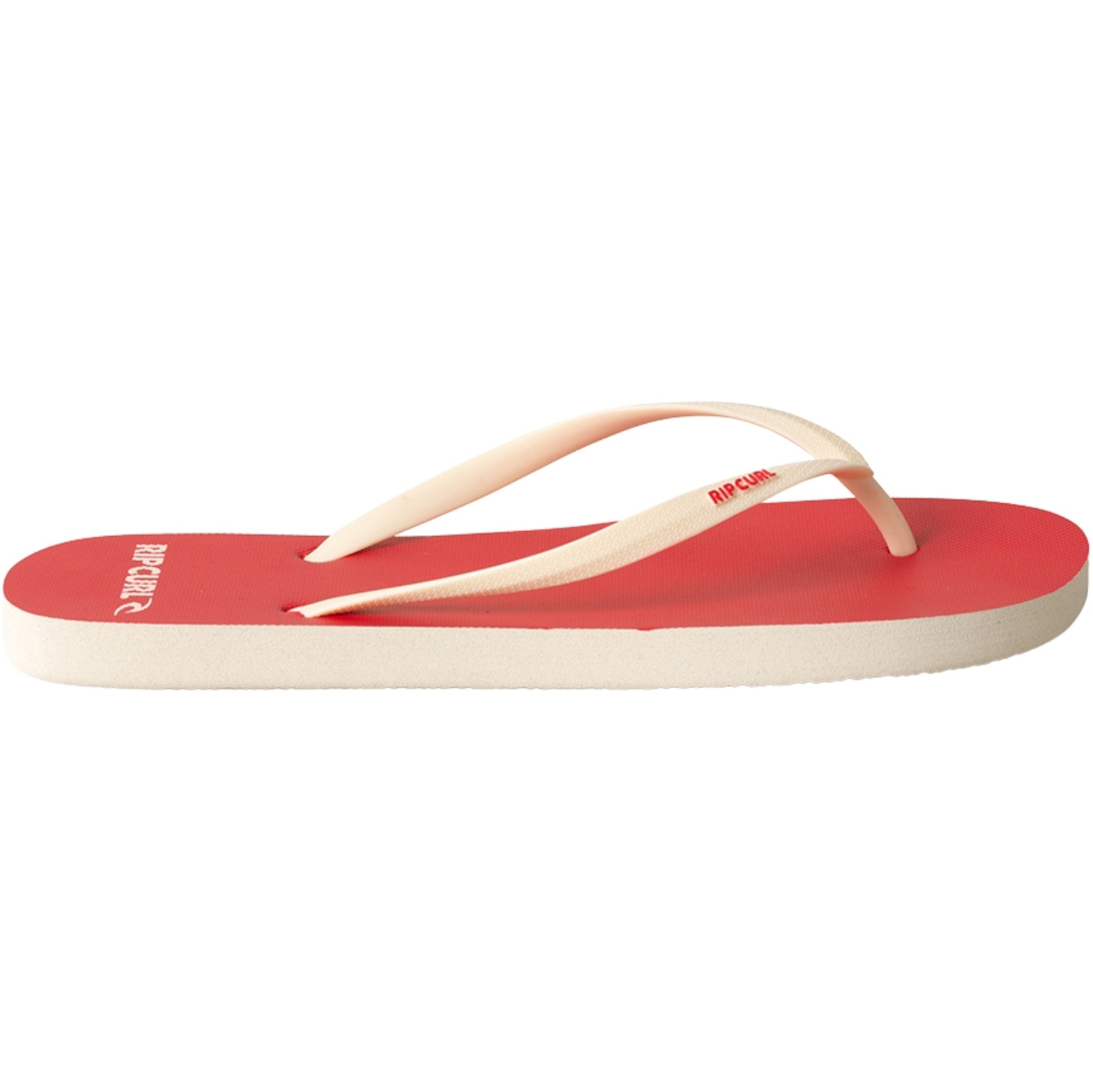 Rip Curl 2025 Womens Bondi Bloom Open Toe Flip Flops 16HWOT - Hibiscus Red